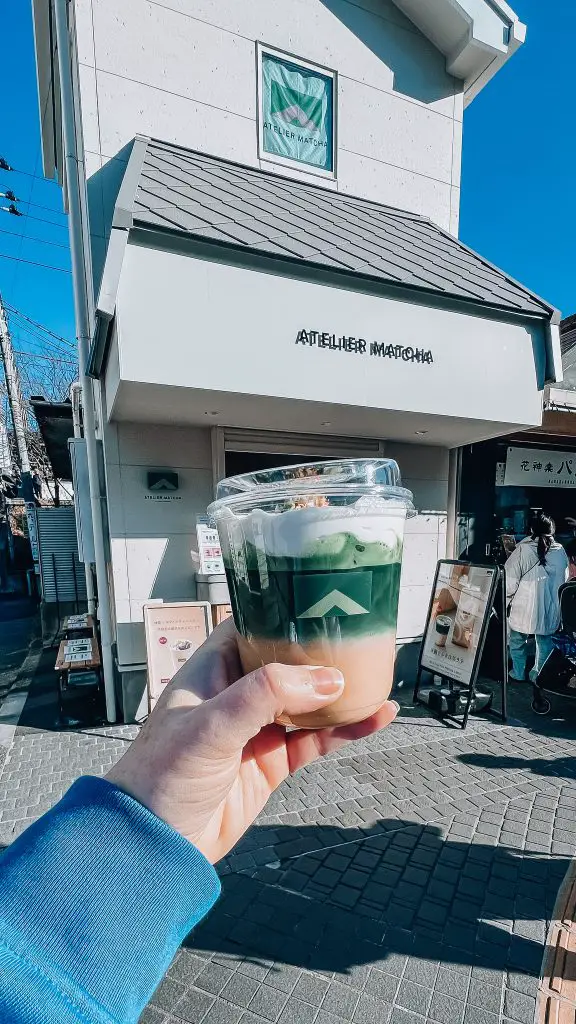 Matcha latte from Atelier Matcha in Kamakura, Japan.