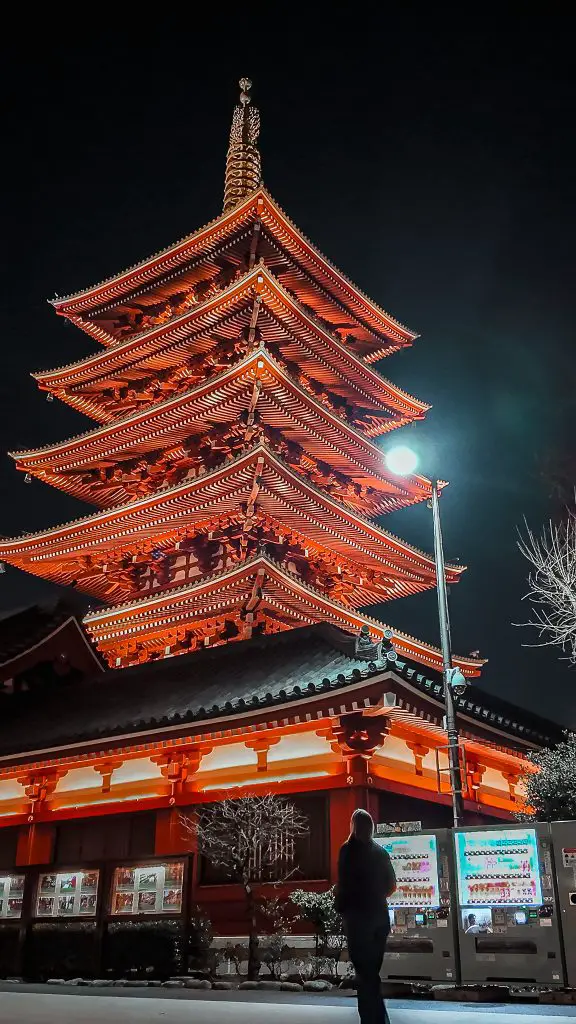 Senso-ji Temple in Tokyo, Japan.