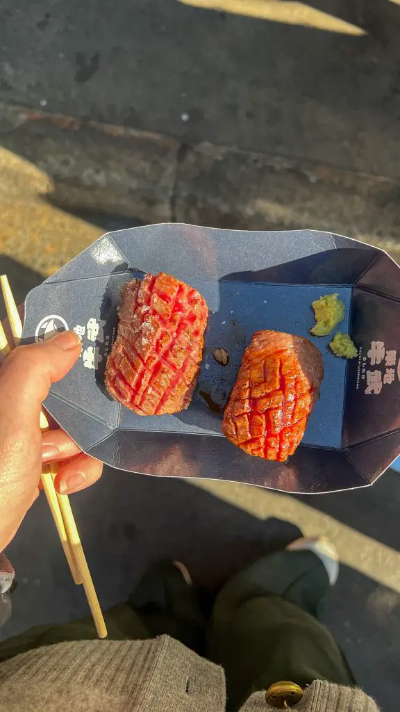 Wagyu beef from Tuskiji Market in Tokyo, Japan.