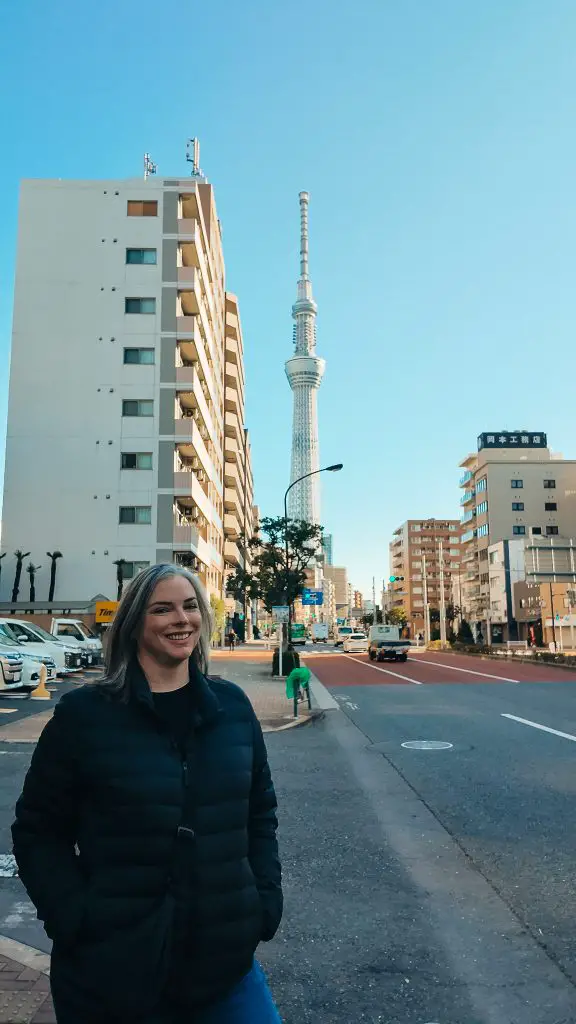 Me in front of Tokyo Skytree