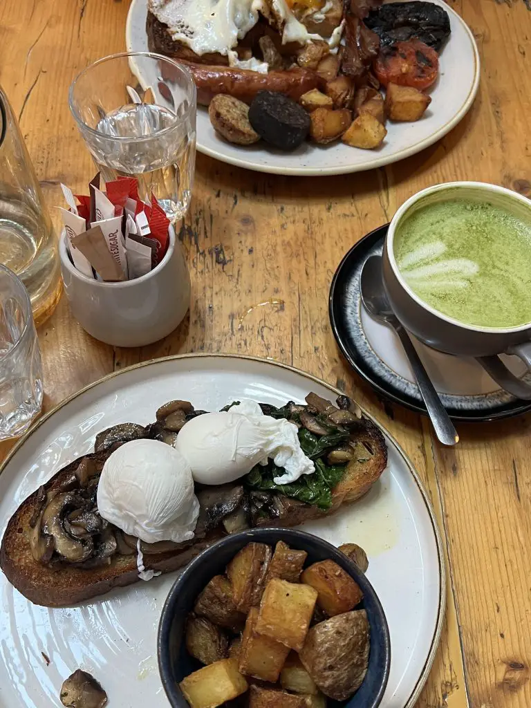 Breakfast at Dela in Galway, Ireland.